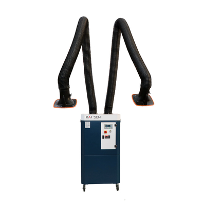 Welding Fume Purifier Dust Collector 3kW With Double Flexible Arms