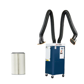 Large Power Auto Cleaning Welding Mobile Fume Extractor System Double Welding Booths