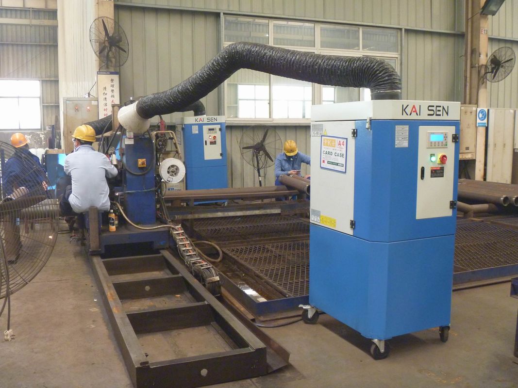 Large Air Flow Mobile Welding And Cutting Fume Extraction For Steel Pipe Cutting, Grinding Fume