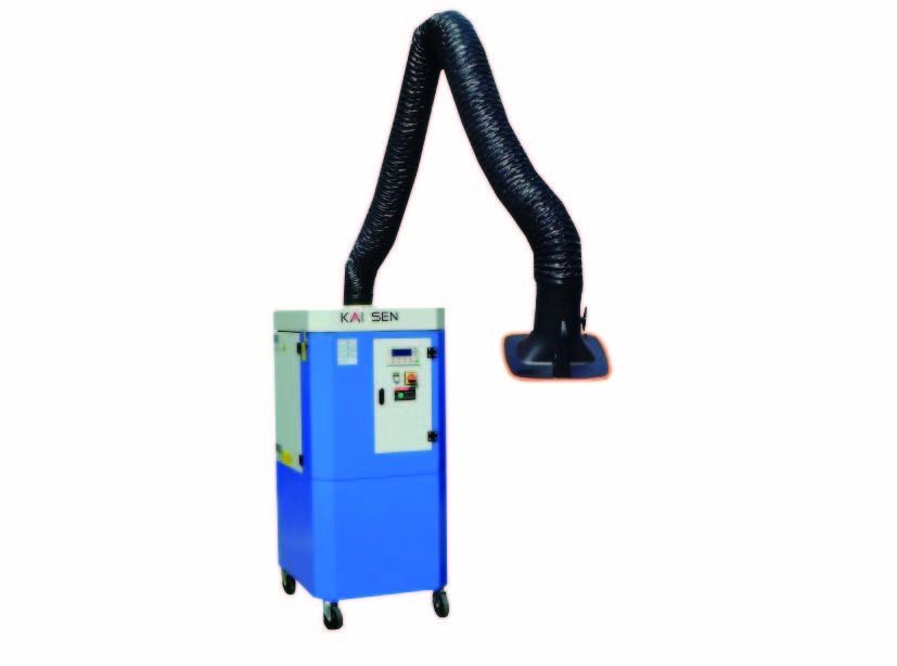 PLC Controlled Welding Smoke Extractor , Polyester Filter Portable Welding Extraction