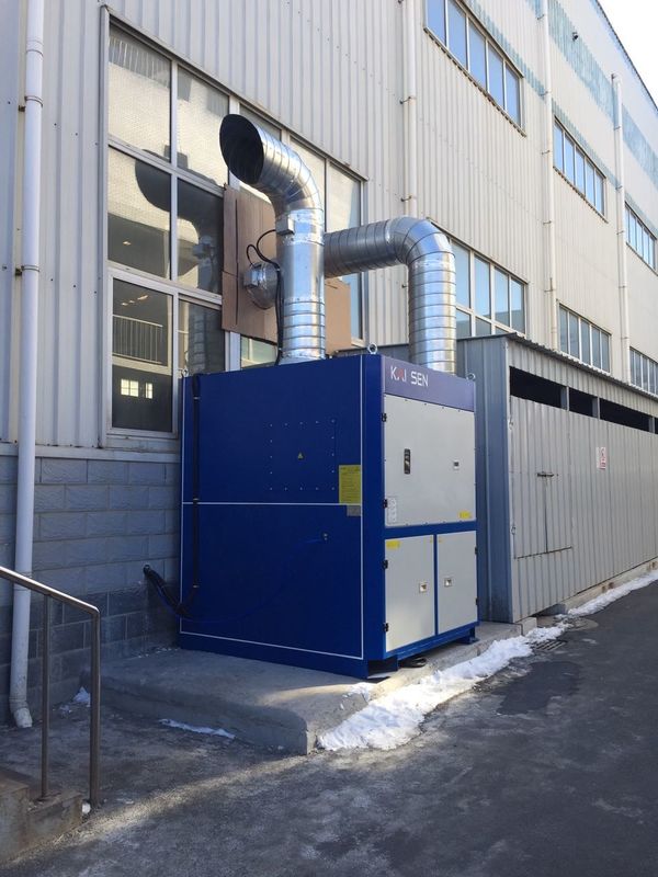Outside installation welding fume precipitator system with IP65