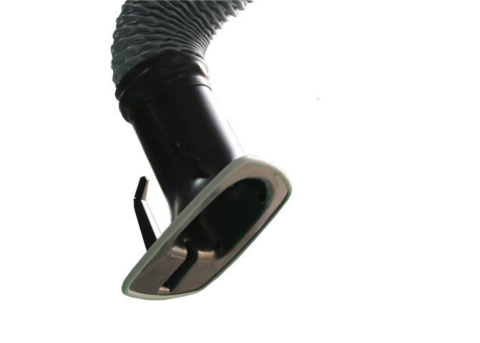 Black / Grey Welding Extraction Arm , Persistent Tightness Flexible Exhaust Arm