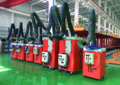 Explosion Proof Type Mobile Welding Fume Extractor With 1500m³ / H Air Flow