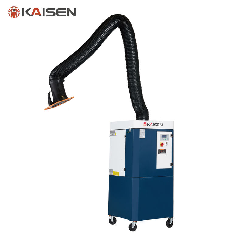 Large Sucking Force Mobile Fume Extractor Auto Cleaning Fume And Dust Filtration Unit