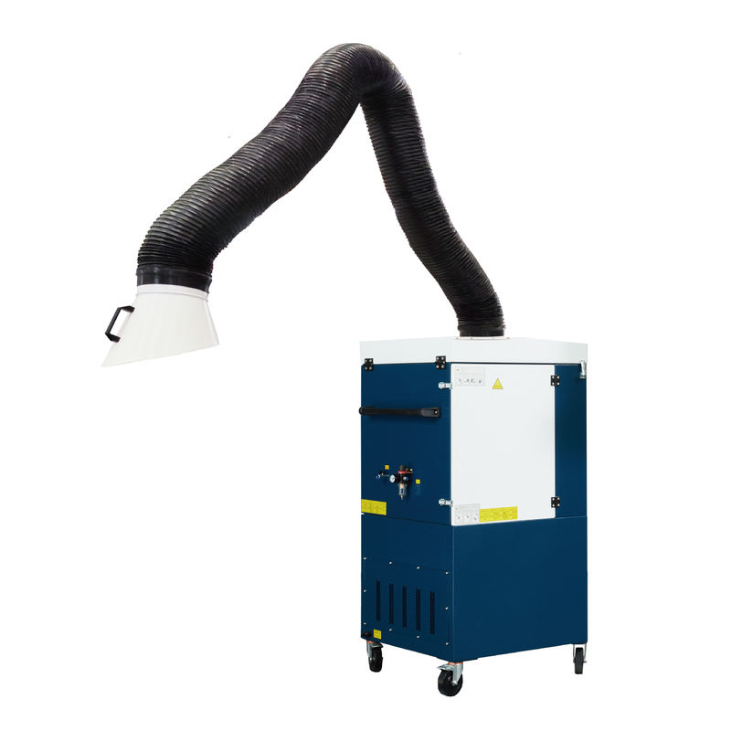 Mobile Industrial 3 Kw Fume Extraction And Dust Collector With Stainless Steel Spark Intercept Mesh