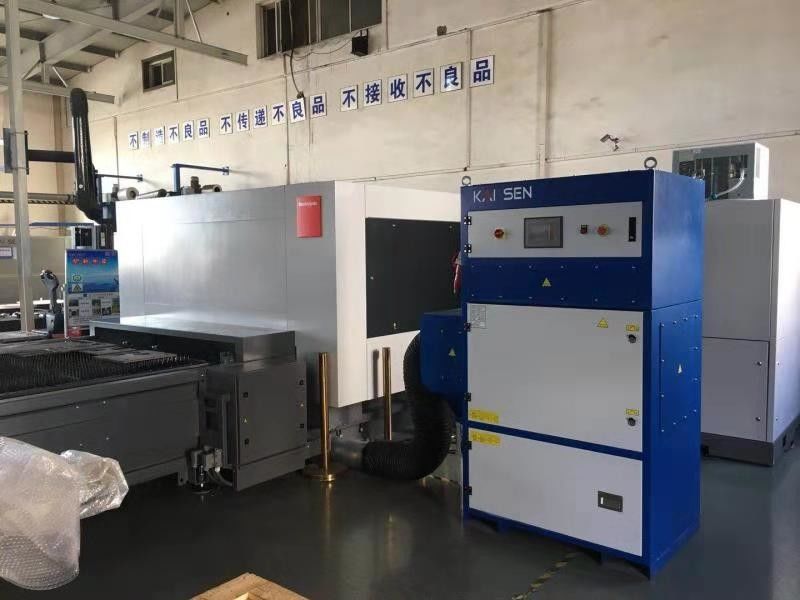 3000x1500mm Laser Cutting Table Smoke Collector Dust Purifier With PLC  Touch Operation