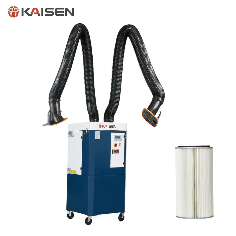 3m Hose Double Arms 3kw 2600m3/H Mobile Fume Extractor