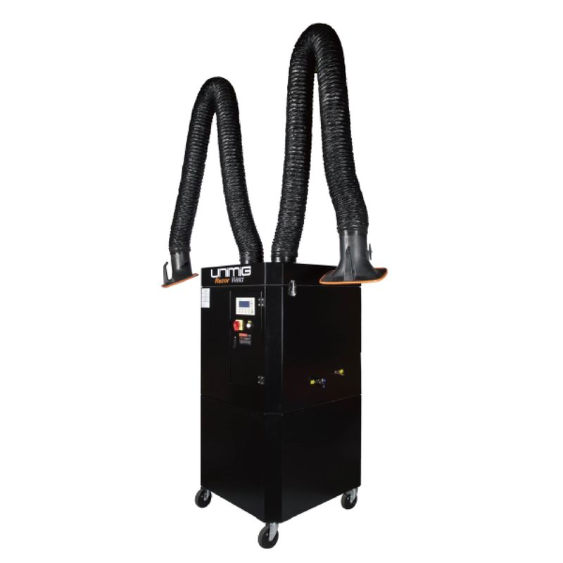 Auto Cleaning Welding Mobile Fume Extractor For Two Welding Stations