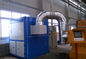 Multi-station welding fume ventilation unit system with cleanable spark intercept net