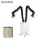 2.2KW Power Industrial Fume Extractor Mobile Double Suction Arms White Color