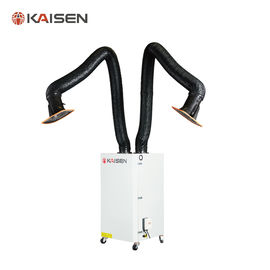 Easy Operation Industrial Fume Extractor Double Arms Excellent Filter